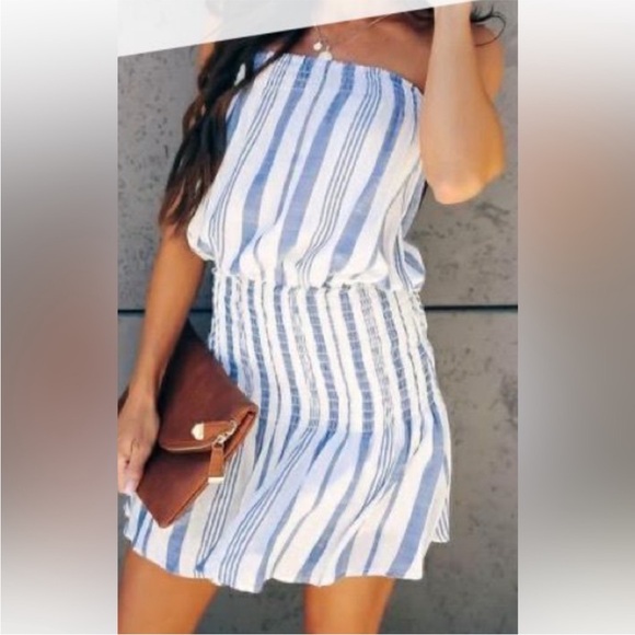 🤍🖤Vici Aztec strapless mini dress - L 🖤🤍 - Picture 8 of 9